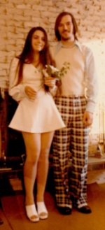 Photo of Wayne and Michle's wedding 1973